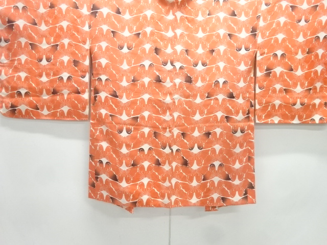 未使用品　蝶模様羽織